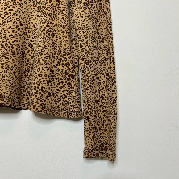 Vintage Leopard-Print Long-Sleeve (Jones New York Sport) - Picture 3 of 11